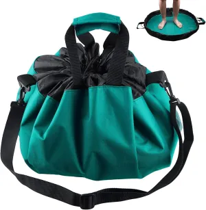 Wetsuit Change Mat, Portable Large Beach Dry Bag Waterproof Changing Mats with Shoulder and Handle Strap for Surfing