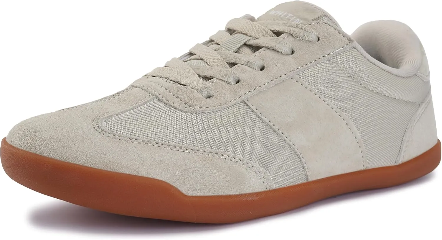 WHITIN Women's Wide Toe Box Barefoot Shoes | Suede Patchwork Design