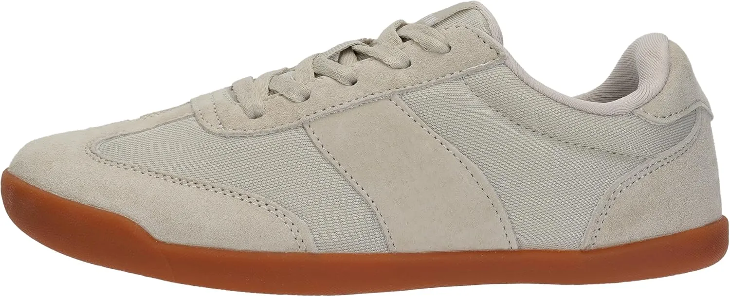 WHITIN Women's Wide Toe Box Barefoot Shoes | Suede Patchwork Design