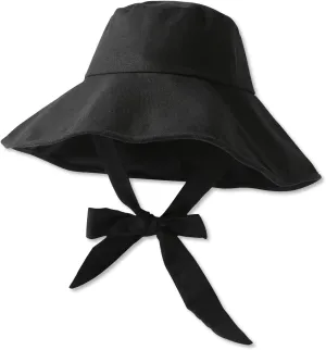 Wide Brim Sun Hat UPF 50  Cotton Bucket Hat with Chin Strap Adjustable Foldable Summer Beach Cap Fishing Hat