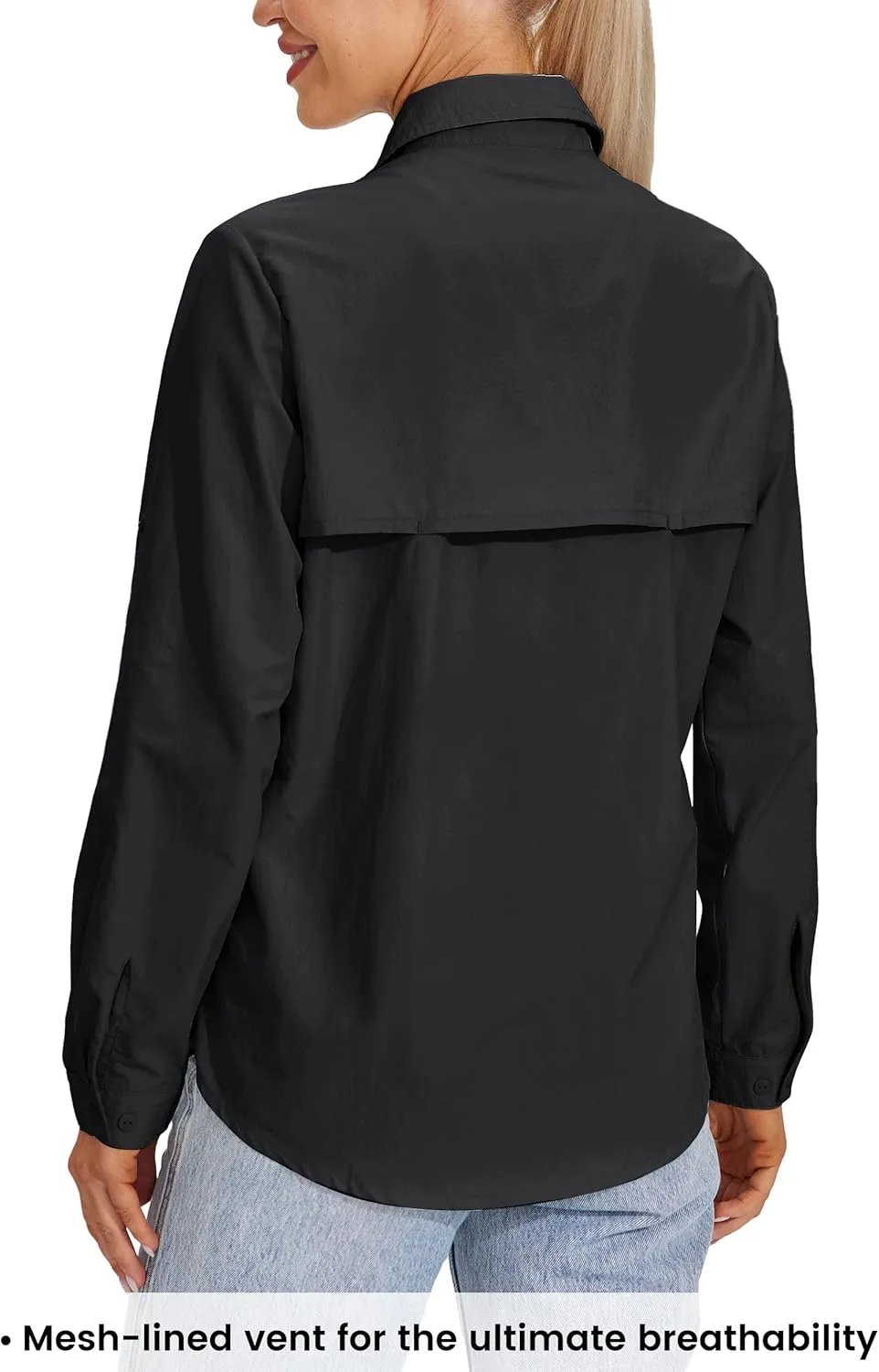 Willit Women's UPF 50  Sun Protection Shirts Long Sleeve Fishing Shirts SPF Quick Dry Hiking Outdoor Shirts
