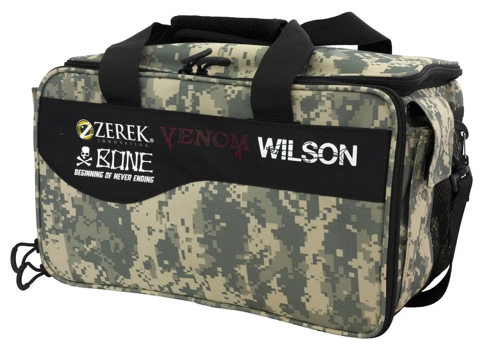 Wilson Large Digi Camo Series Fishing Tackle Bag with Three Fishing Tackle Trays