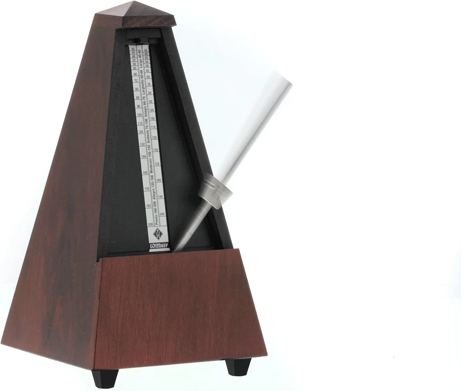 Wittner wooden metronome with bell 811M mahogany finish