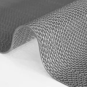 WLWLEO Drainage Flooring Mats 3' x 49' PVC Non-Slip Floor Mat Commercial Wet Area Floor Mats for Outdoor Indoor Restaurant Kitchen Bar Swimming Pool,Gray/Grey