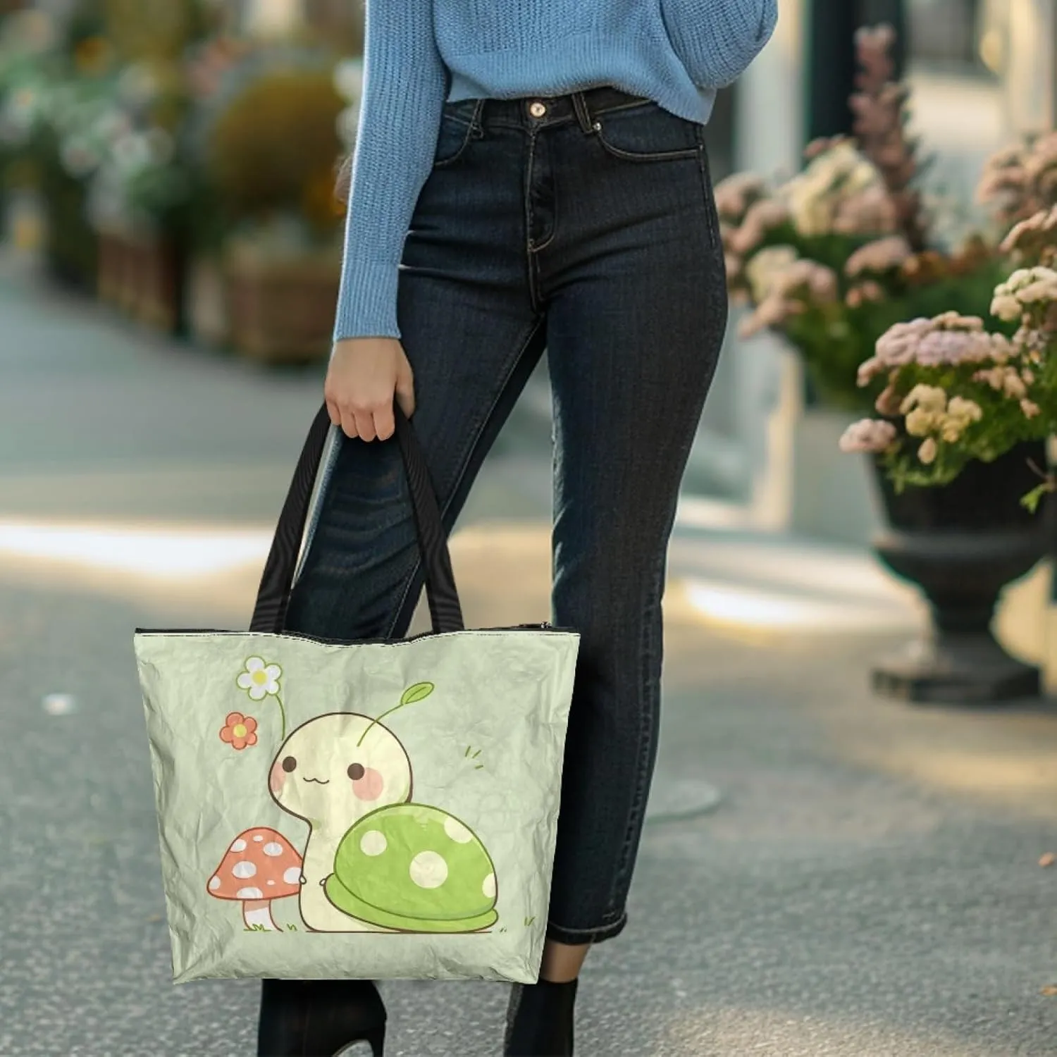 Woman Laies Handbag Dupont Paper Tote Bag for Mother