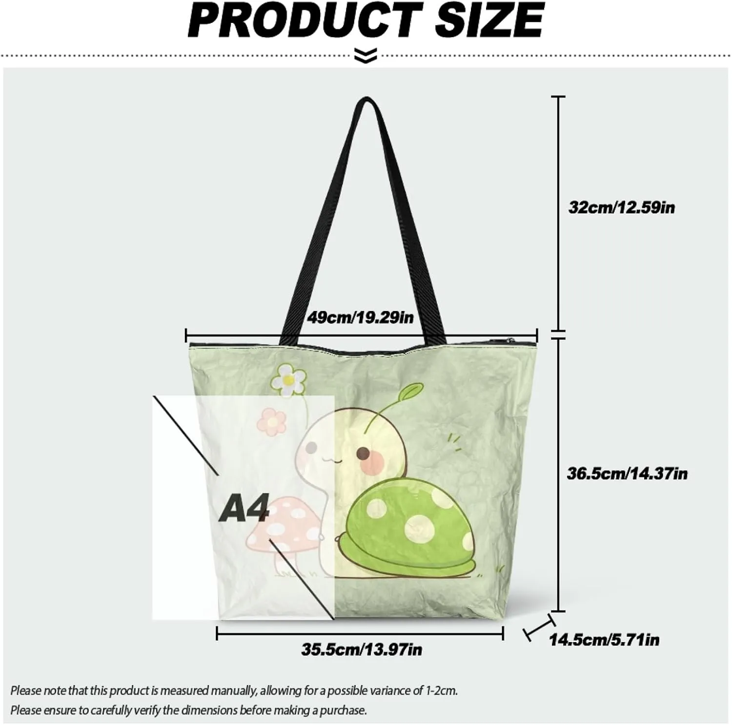 Woman Laies Handbag Dupont Paper Tote Bag for Mother