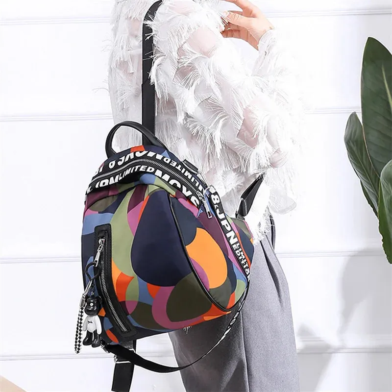 Women Backpack Waterproof Anti-Theft Oxford Female Backpacks Teenage Mini Backpack Travel Backpack School Bag