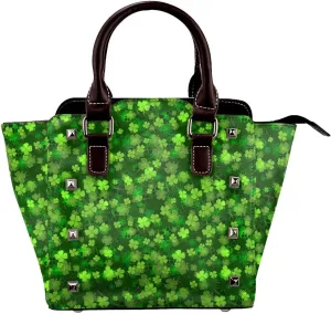 Women Handbag Large Capacity Shoulder Bag Studded Rivet Tote Satchel