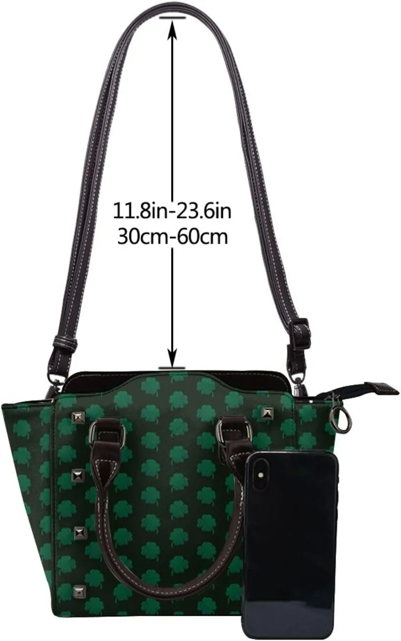 Women Handbag Large Capacity Shoulder Bag Studded Rivet Tote Satchel