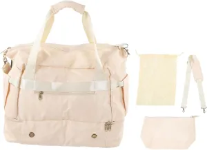 Women Sports Gym Bag Multiple Pockets Large Capacity Water Prevent Workout Travel Bag With Usb Charging Port For Fitness Yoga (Ivory White)