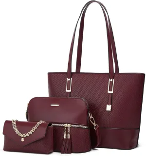 Women's 3-piece set mother bag large capacity handbag multifunctional bag