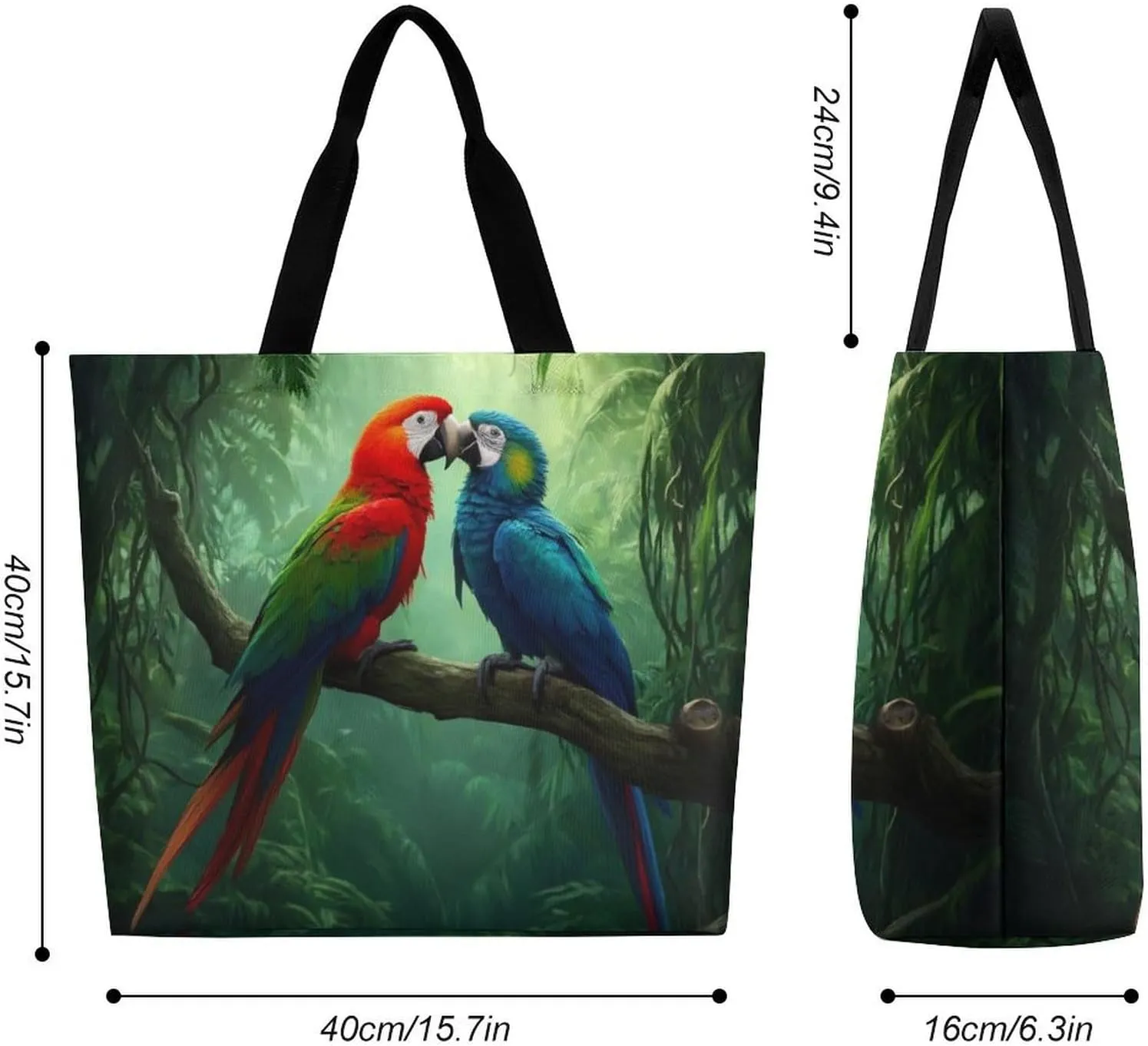 Womens Grocery Bag, Large Capacity Tote Bags Portable Reusable Shopping Shoulder Bag