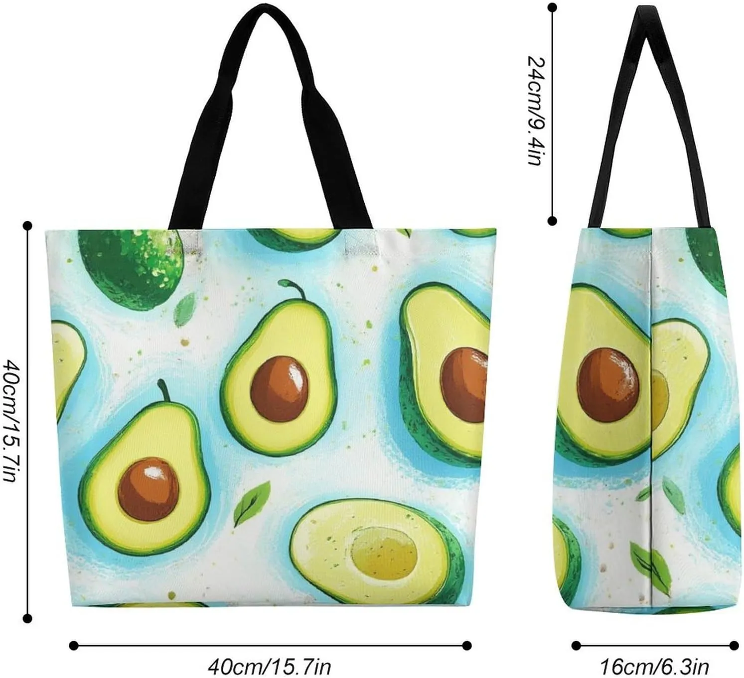 Womens Grocery Bag, Large Capacity Tote Bags Portable Reusable Shopping Shoulder Bag