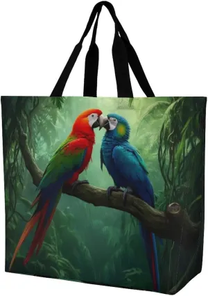 Womens Grocery Bag, Large Capacity Tote Bags Portable Reusable Shopping Shoulder Bag