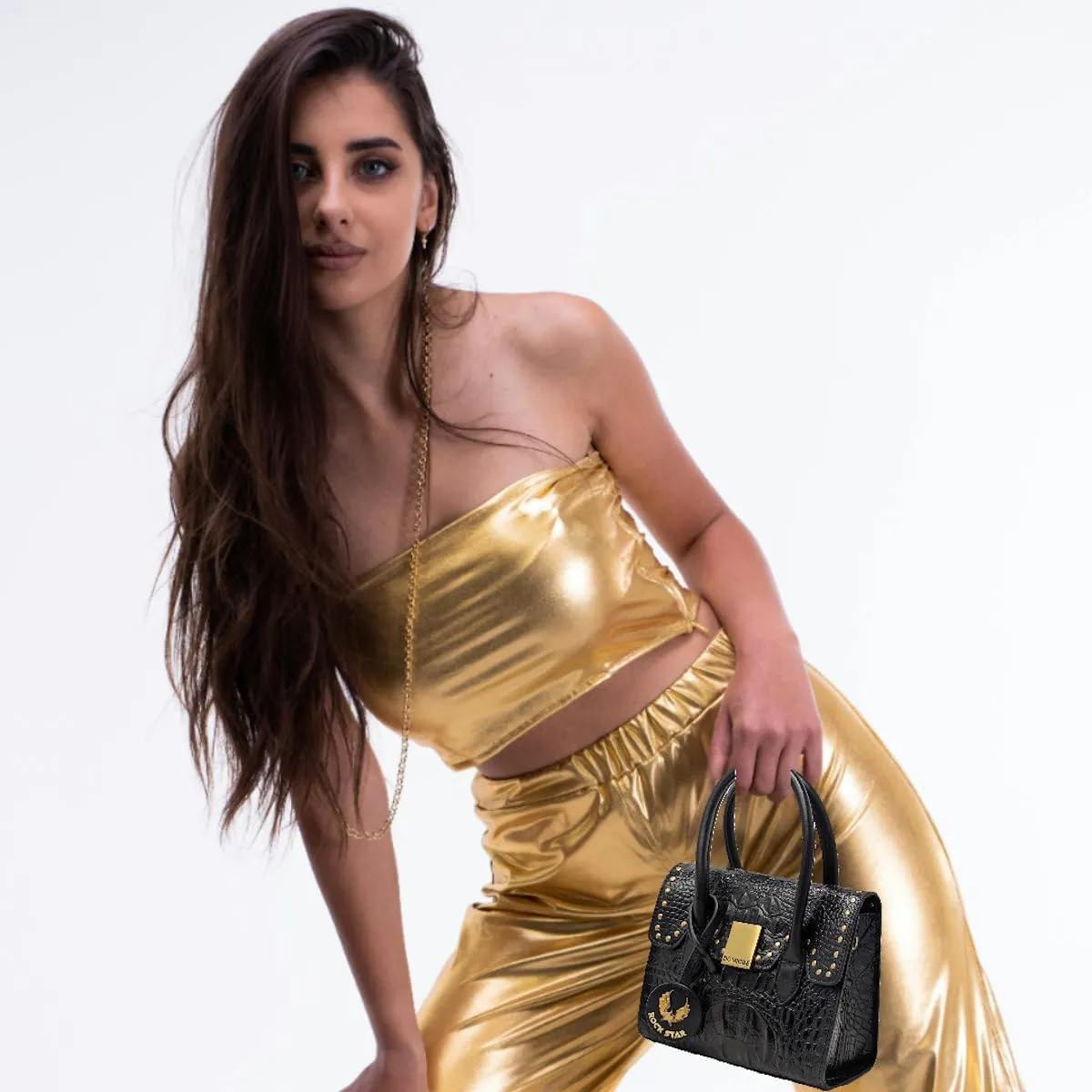 Women's Handbag Genuine Leather Top Handle Bag with Crossbody Strap Women Leather Purse