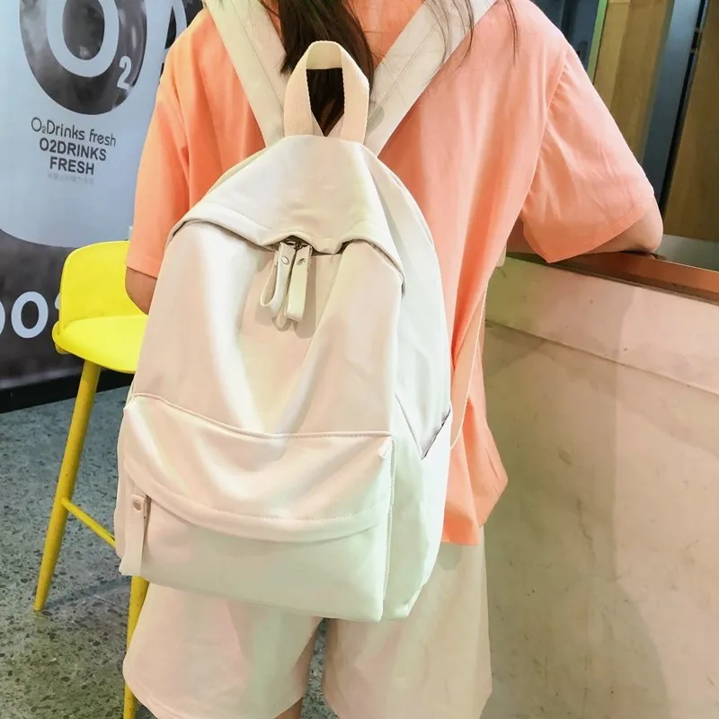 Women's Junior High Korean College Large Capacity Backpacks