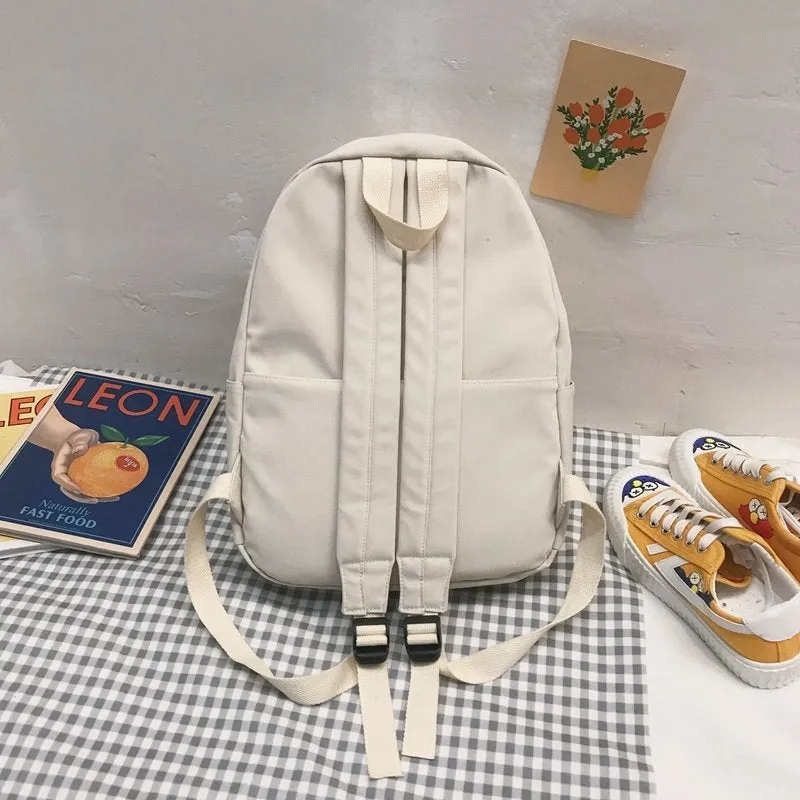 Women's Junior High Korean College Large Capacity Backpacks