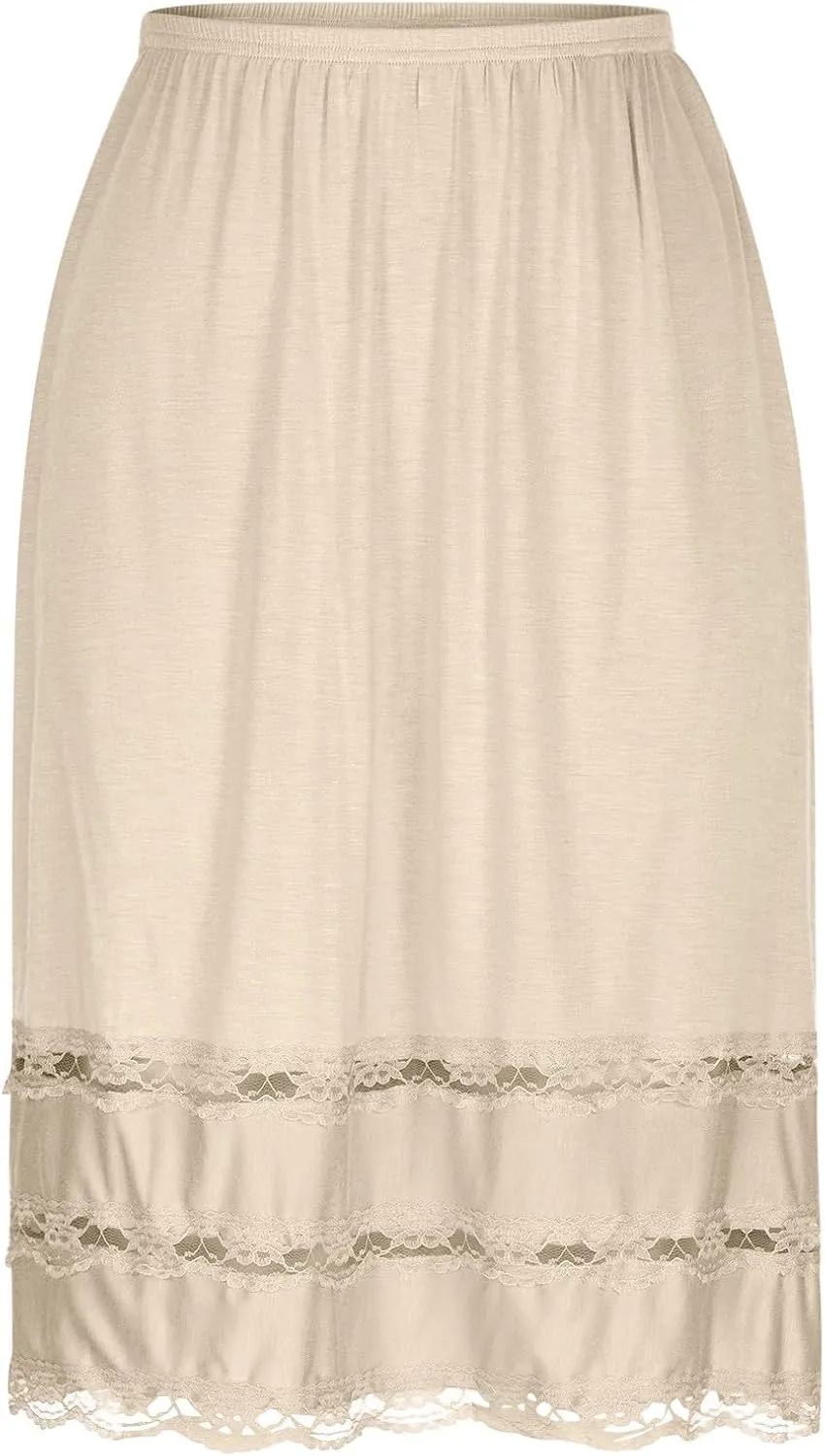 Womens Lace Patchwork Skirt Trendy Dressy Fashion A-Line Skirts Casual Lightweight Midi Skirts Cotton Outfit Clothes