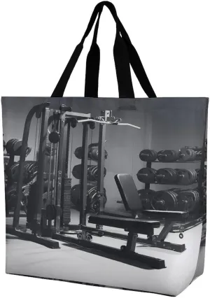 Women's Large-capacity Shoulder Shopping Bag Reusable Foldable Shopping Bags Gym Equipment Beach Bag