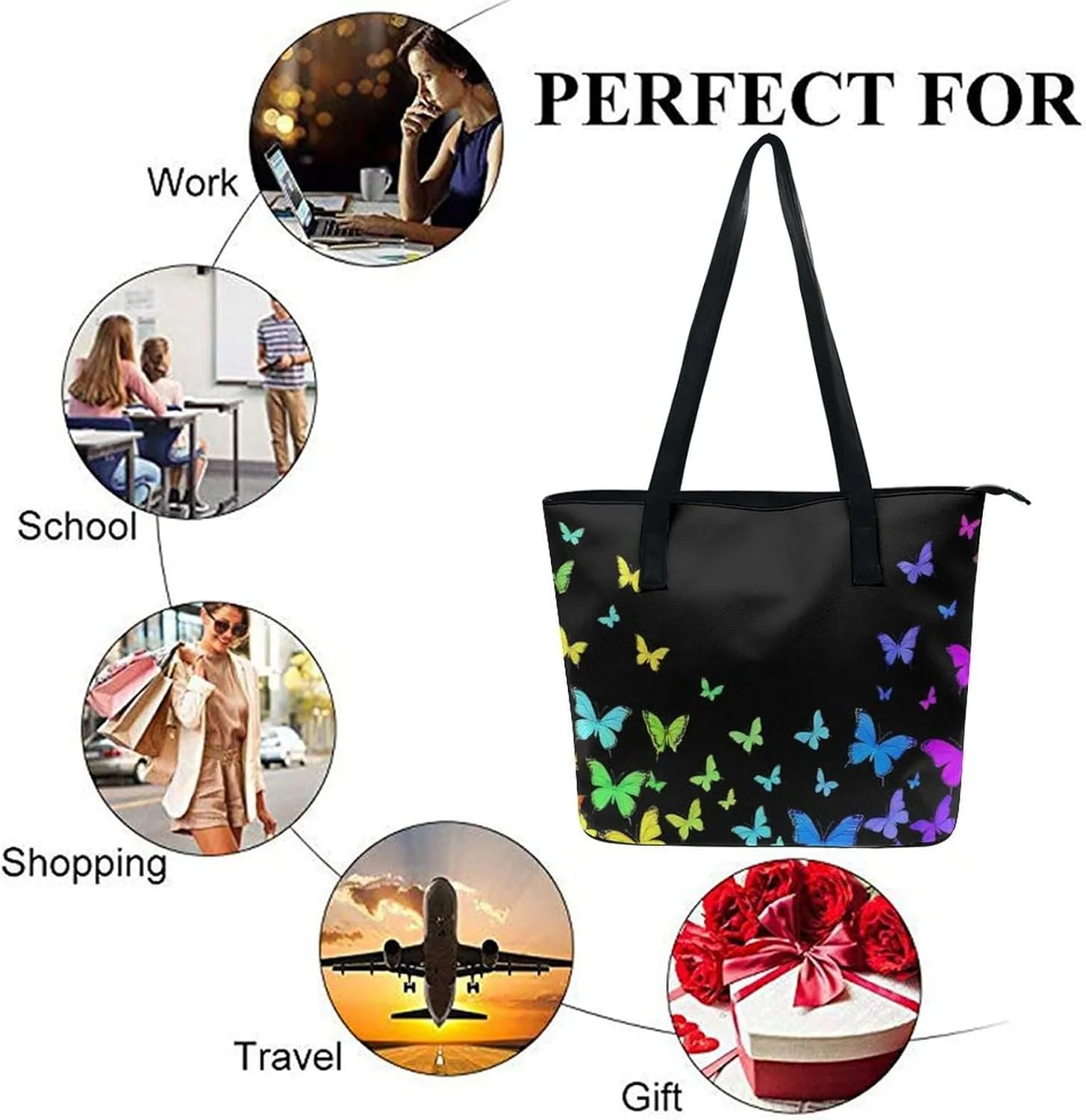 Women's Large Capacity Travel Tote Bag Waterproof Durable Shopping Handbag