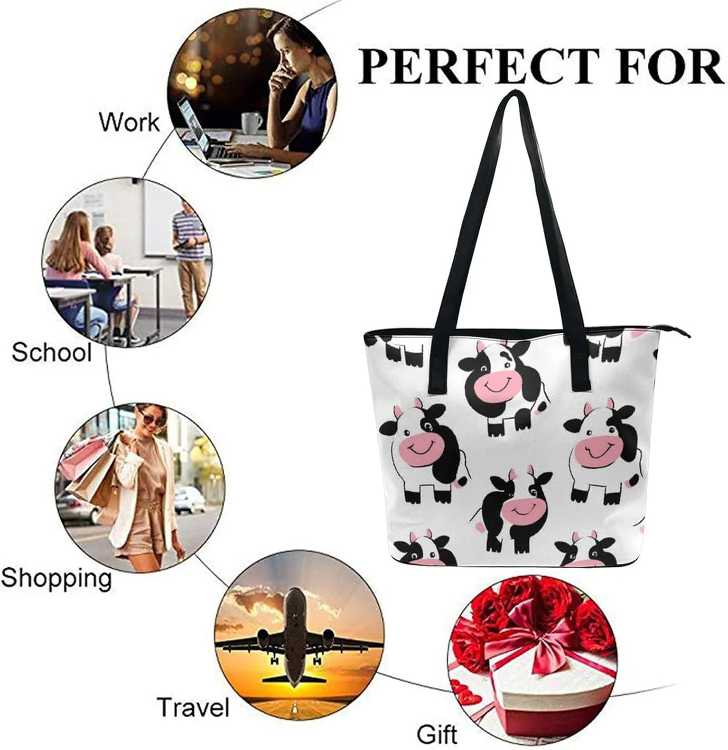 Women's Large Capacity Travel Tote Bag Waterproof Durable Shopping Handbag