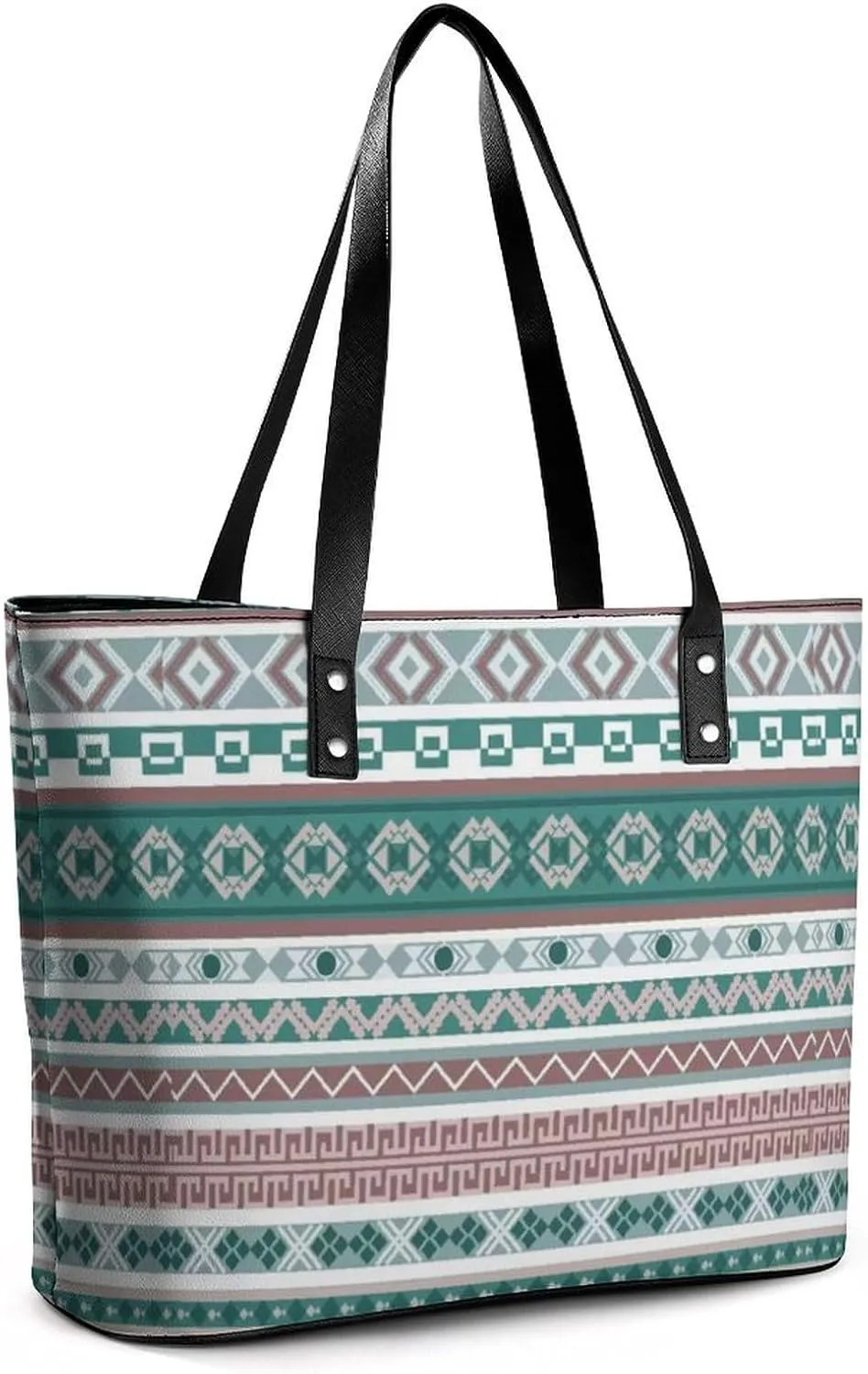 Women's Leather Tote Bag Fashion Handbag for Work Travel Shopping Daily Use Large Capacity Shoulder Purse