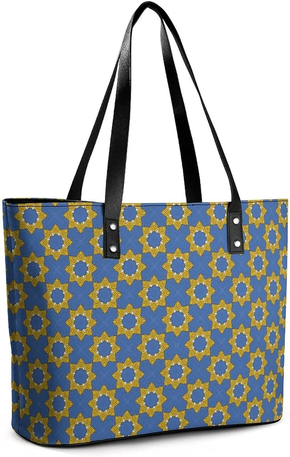 Women's Leather Tote Bag Fashion Handbag for Work Travel Shopping Daily Use Large Capacity Shoulder Purse