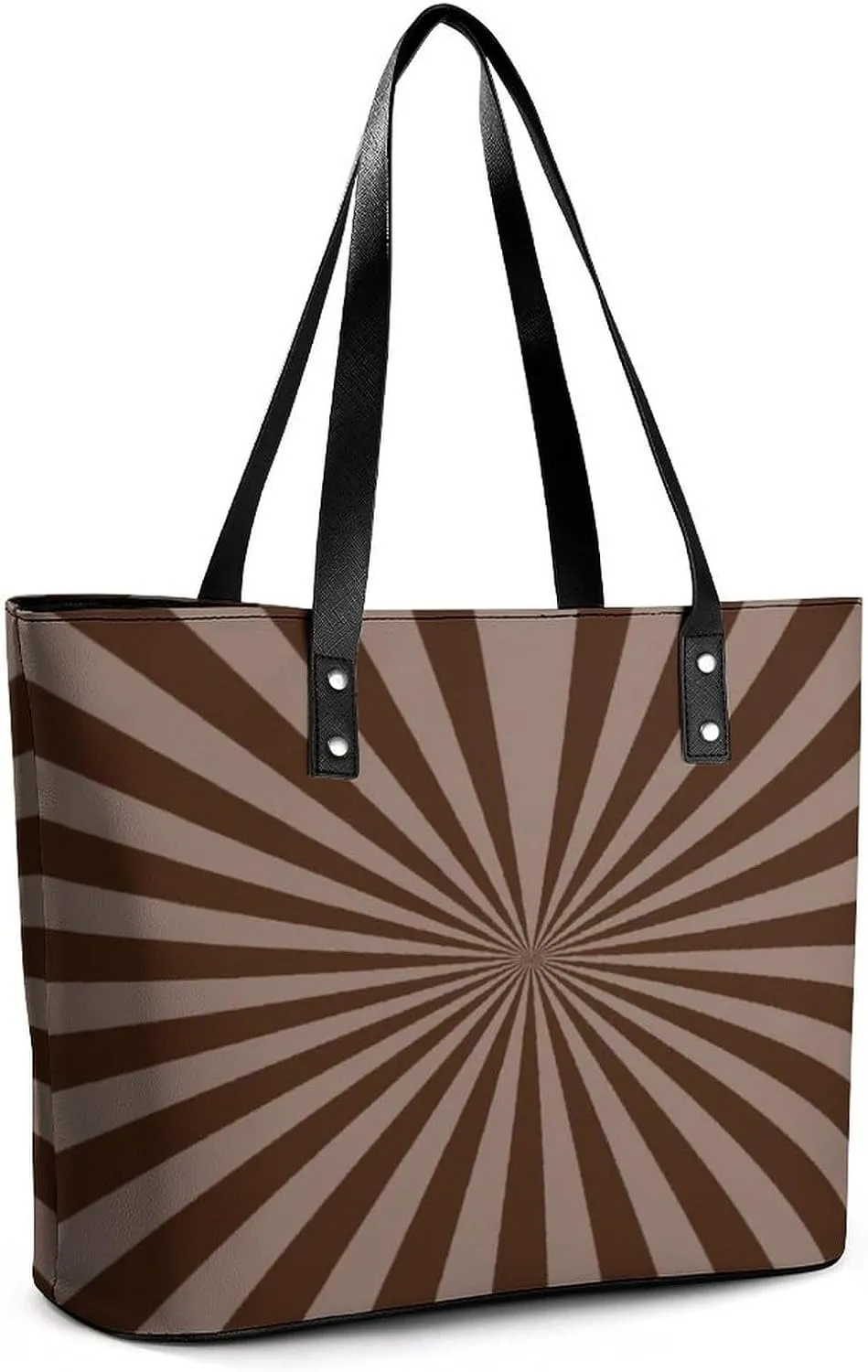 Women's Leather Tote Bag Fashion Handbag for Work Travel Shopping Daily Use Large Capacity Shoulder Purse