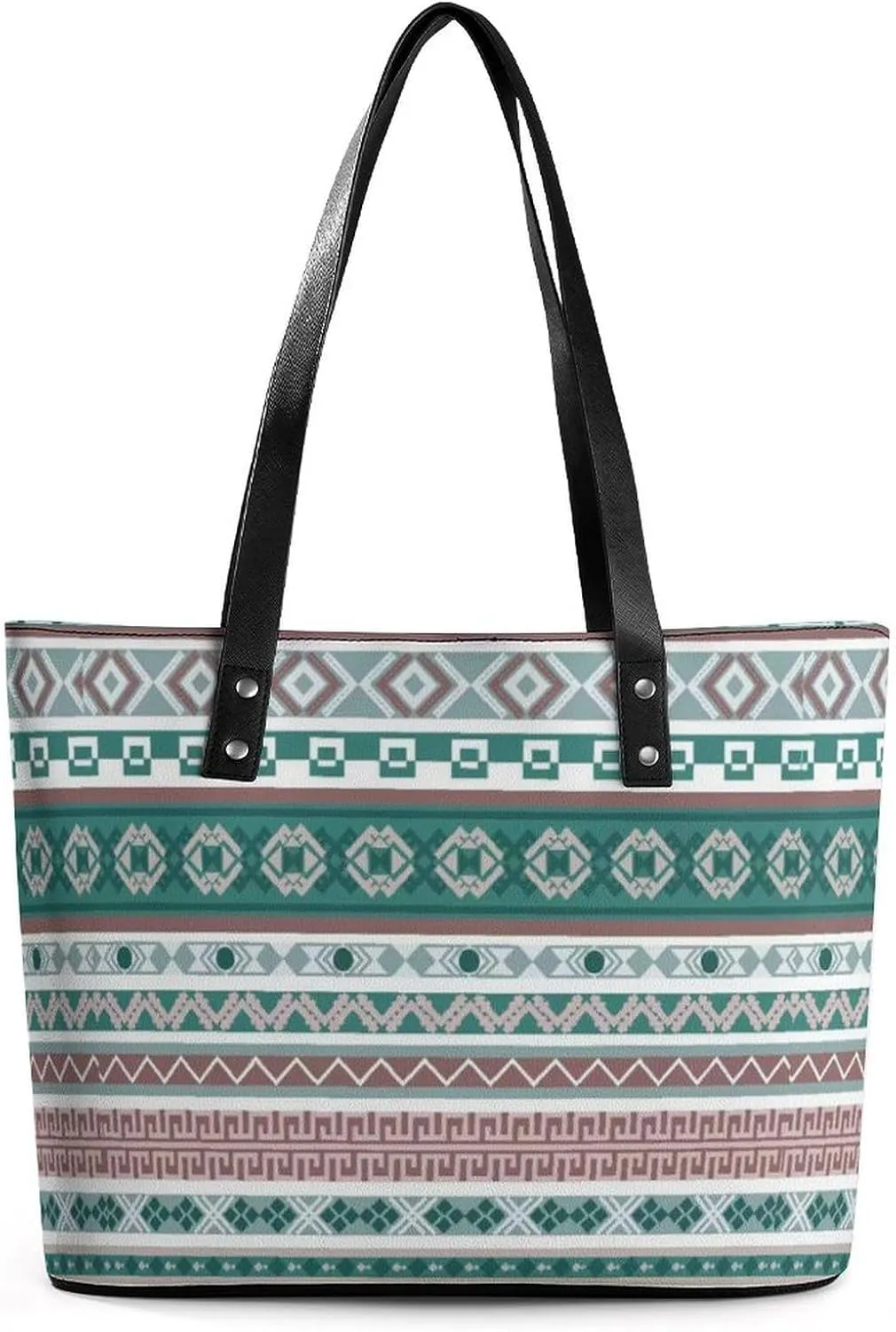 Women's Leather Tote Bag Fashion Handbag for Work Travel Shopping Daily Use Large Capacity Shoulder Purse