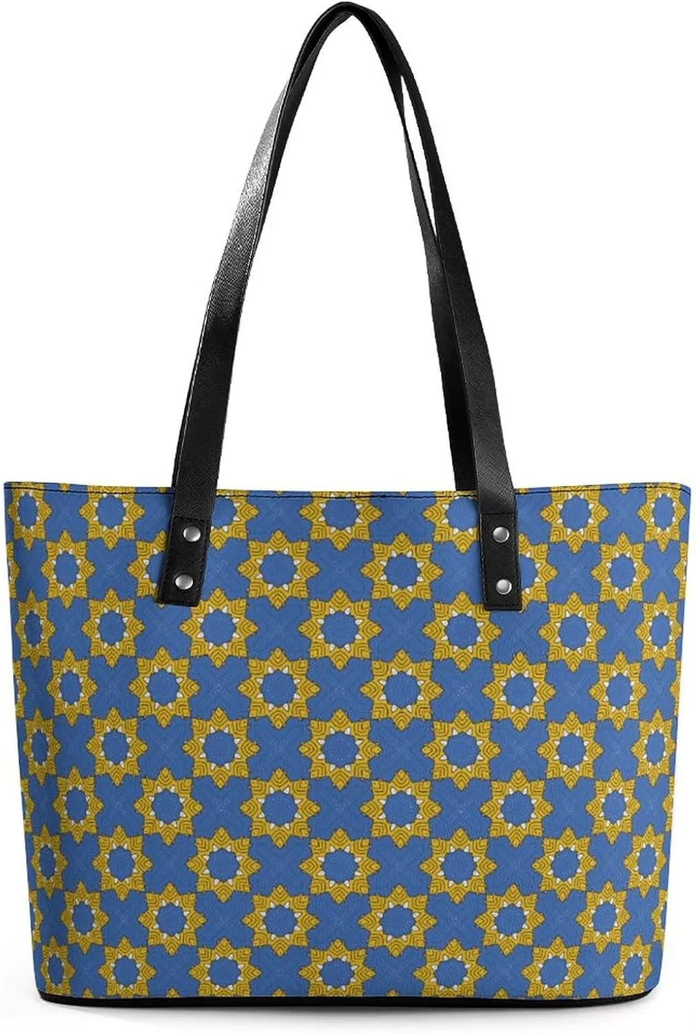 Women's Leather Tote Bag Fashion Handbag for Work Travel Shopping Daily Use Large Capacity Shoulder Purse