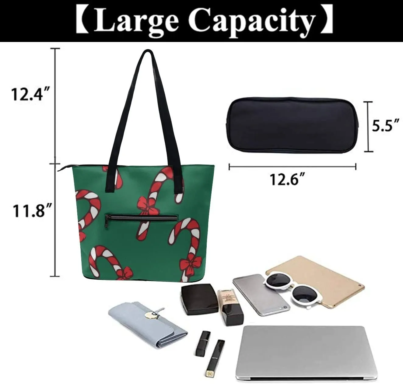 Womens Shoulder Bag, Large Shoulder Bags Casual Handbags, Large Capacity PU Leather Shopping Work Bag