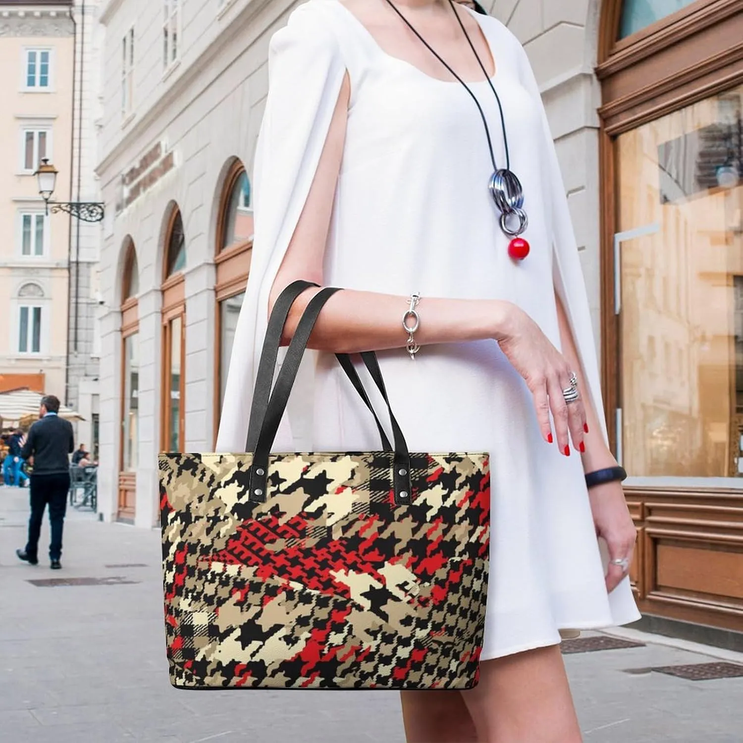 Womens Shoulder Bag, Large Shoulder Bags Casual Handbags, Large Capacity PU Leather Shopping Work Bag