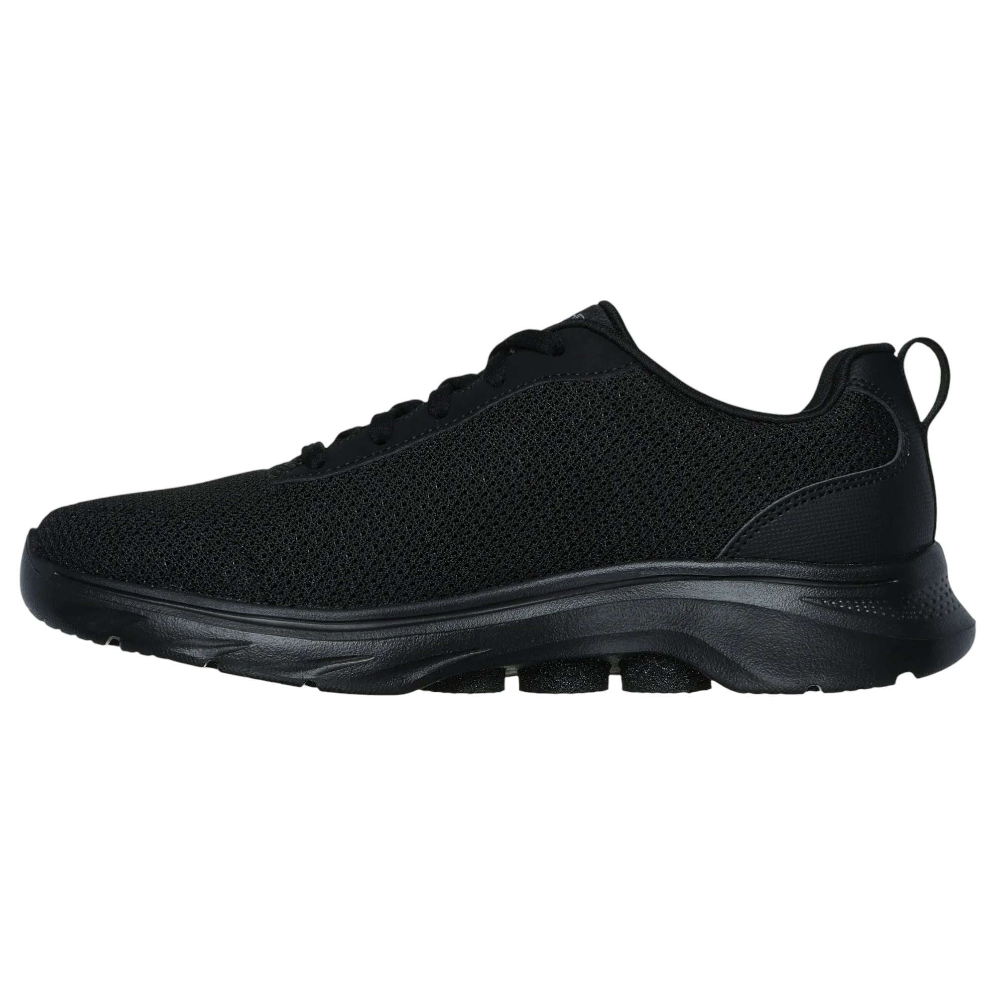 Womens Skechers Go Walk 7- Clear Path Black/ Black Walking Shoes