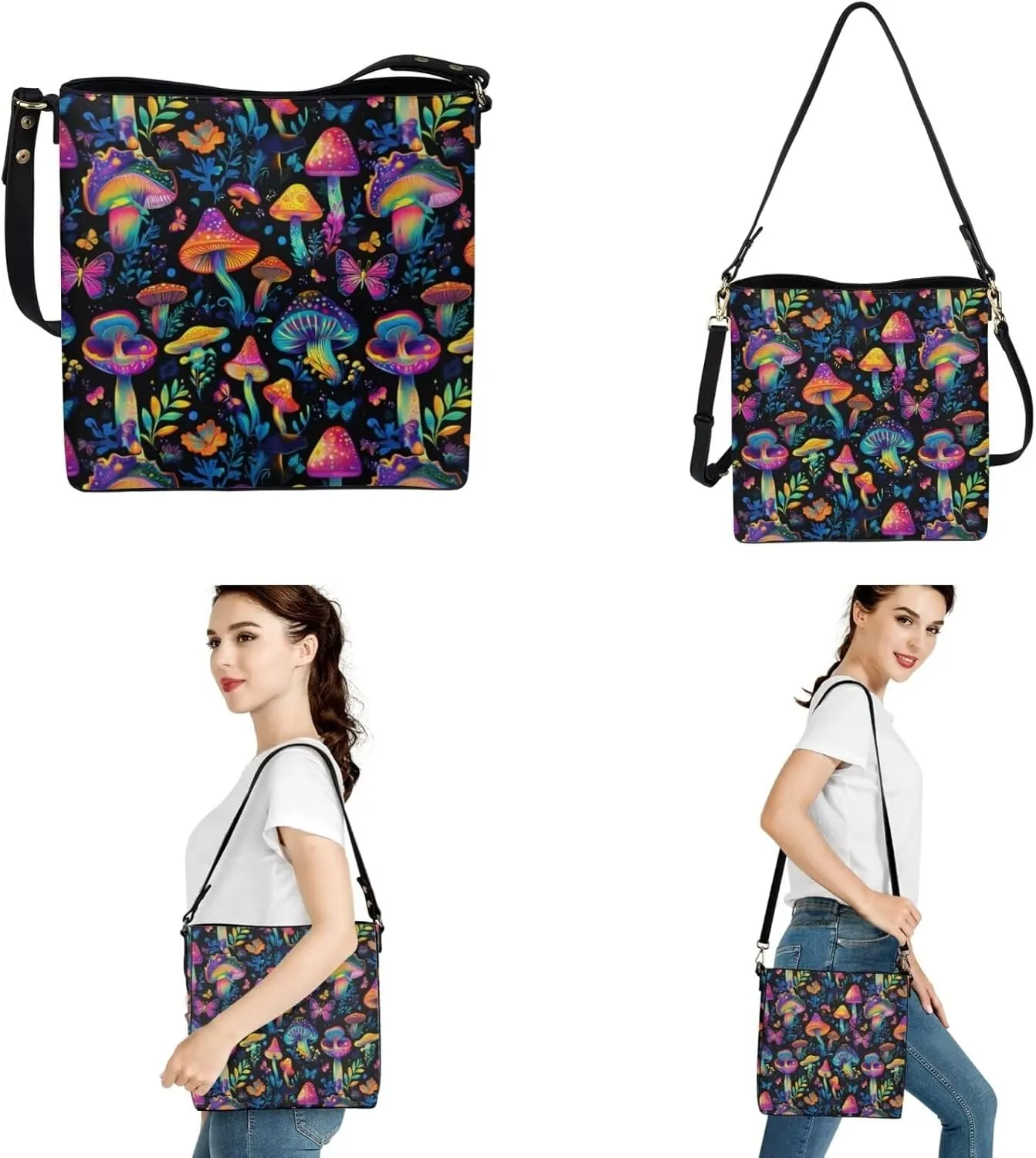 Womens Small Purses Keychain and Handbags 3Pcs for Daily Use