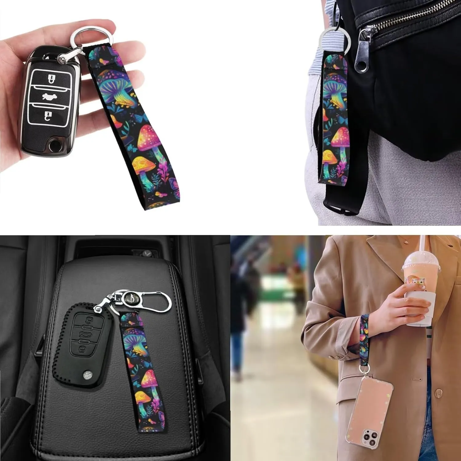 Womens Small Purses Keychain and Handbags 3Pcs for Daily Use