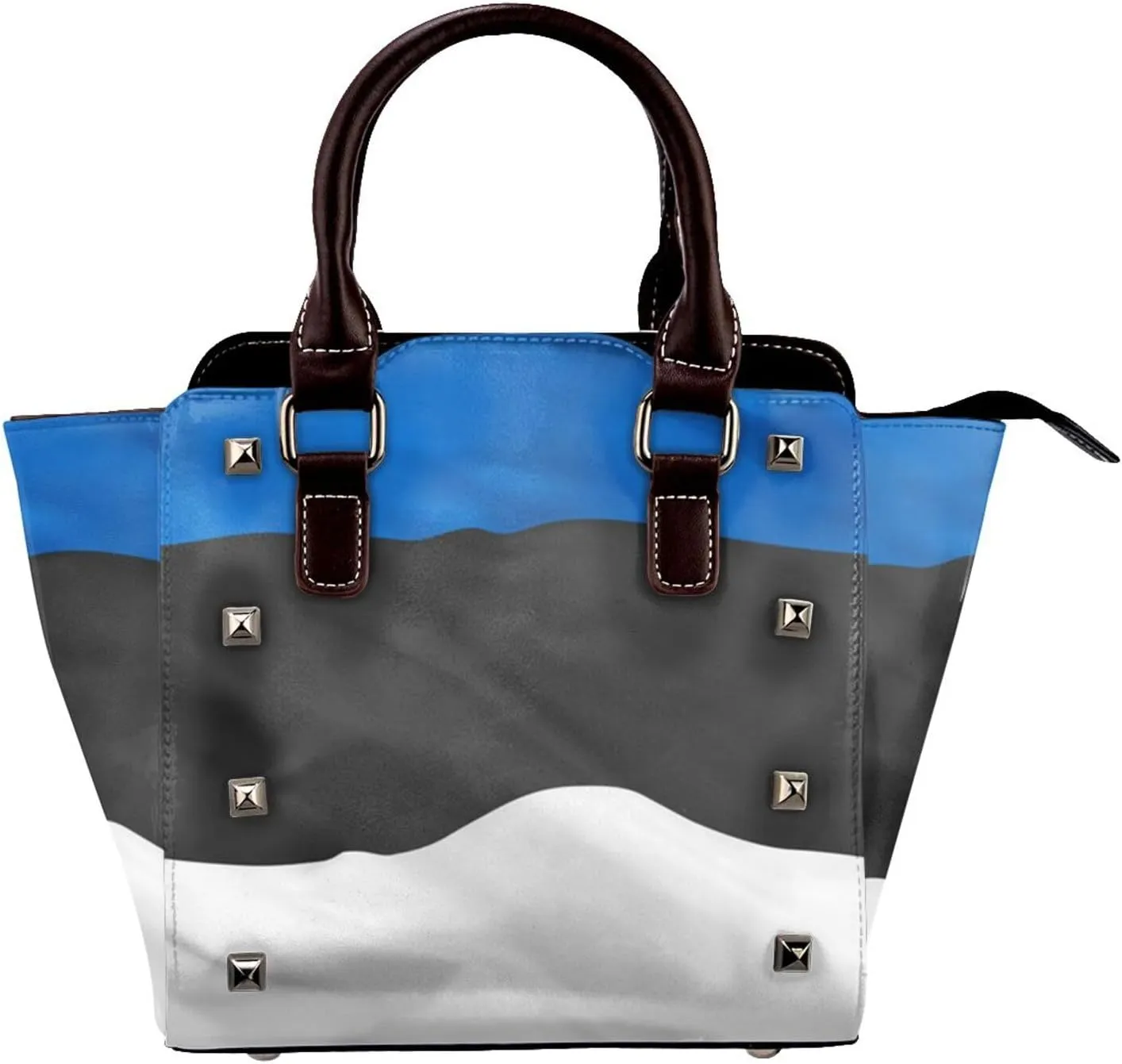 Womens Studded Tote Handbags Top Casual Shoulder Bags Satchel Purse