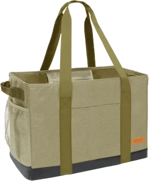 WONDAY Standing Extra Large Reusable Grocery Bag Carrier with Handle, Thirty One Utility Tote Foldable for Shopping and Beach