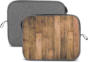 Wooden Wood Planks Large Capacity Portable Laptop Case Unisex