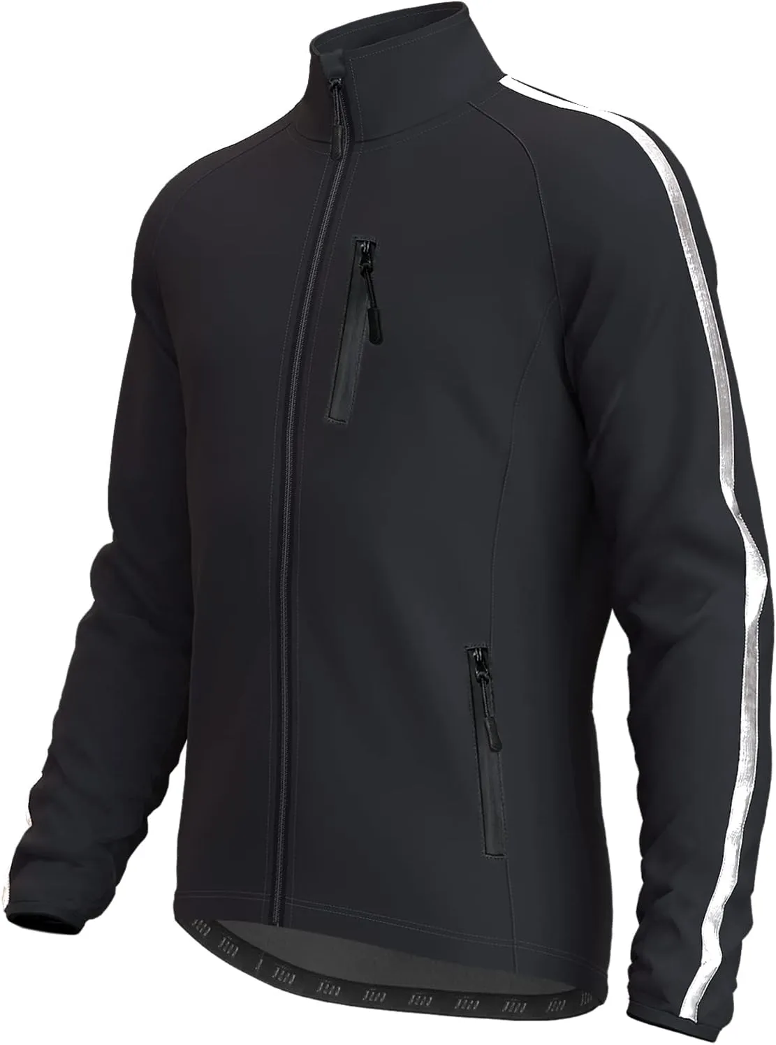 Wulibike Cycling Jackets for Men, Reflective Running Jacket Men Winter Cycling Clothing