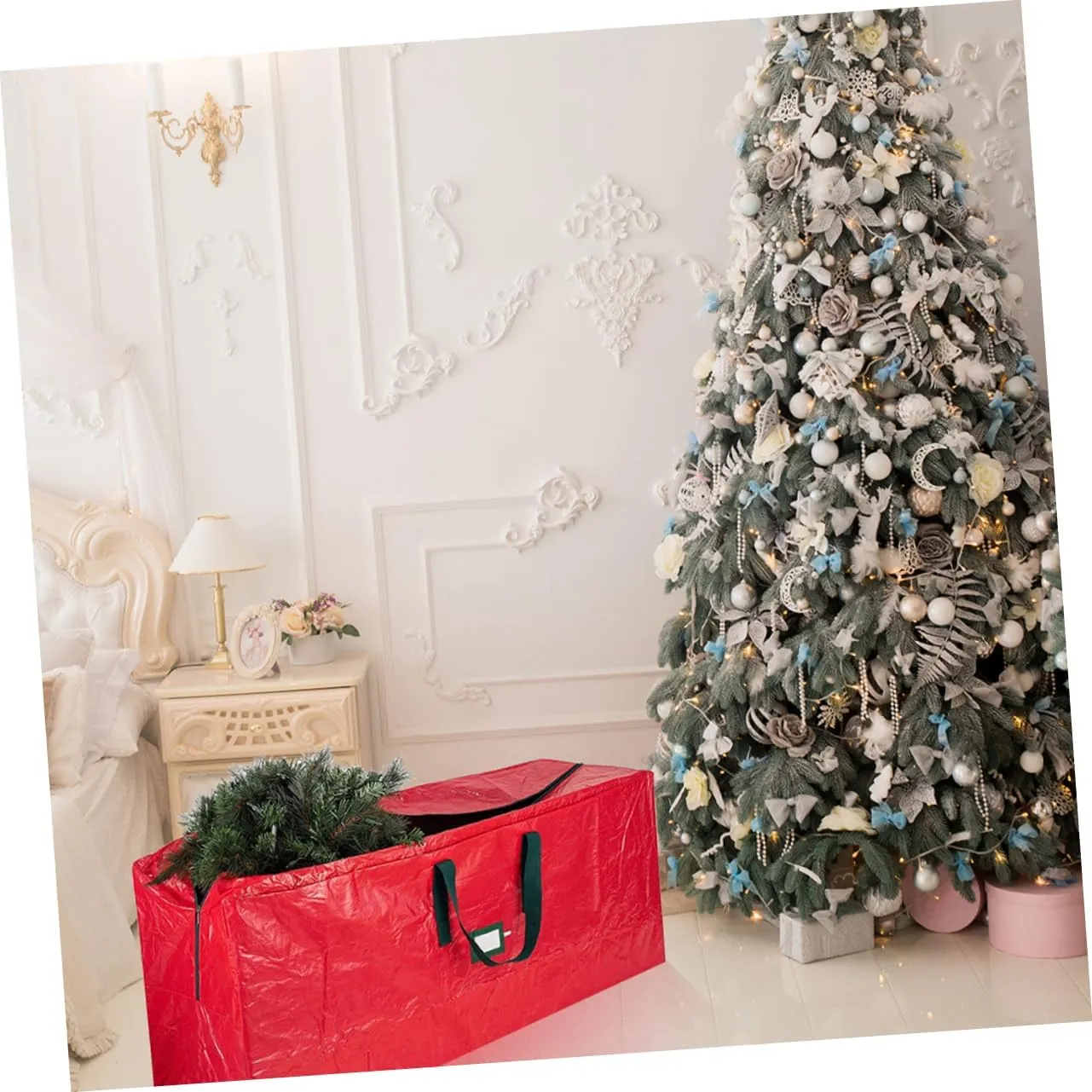 Xmas Tree Storage Pouch Dustproof Waterproof Easy to Carry Tree Storage Bag