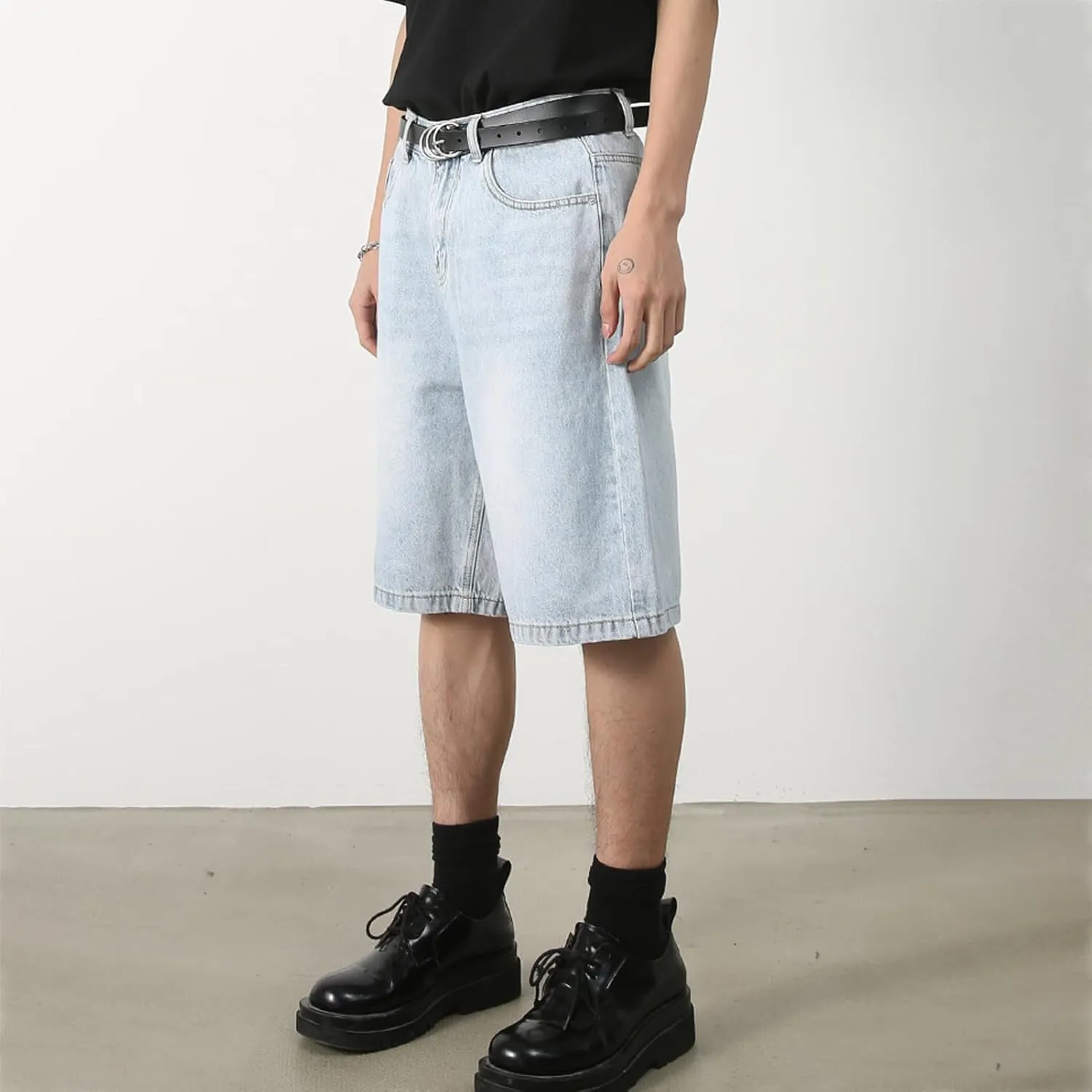 Y2k Jean Shorts Jorts Y2k Streetwear Hip Hop Shorts Skater Jeans Grunge Shorts