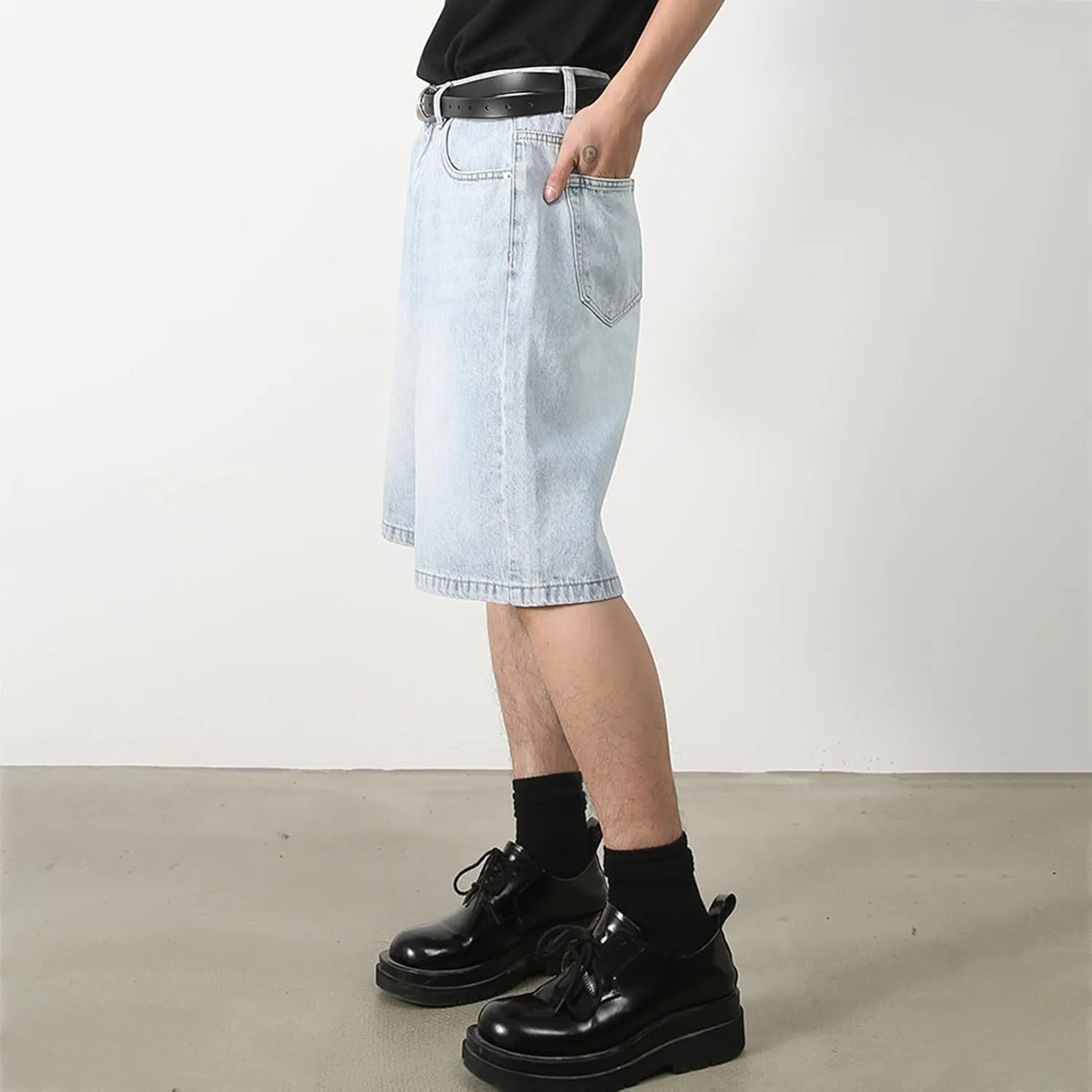 Y2k Jean Shorts Jorts Y2k Streetwear Hip Hop Shorts Skater Jeans Grunge Shorts