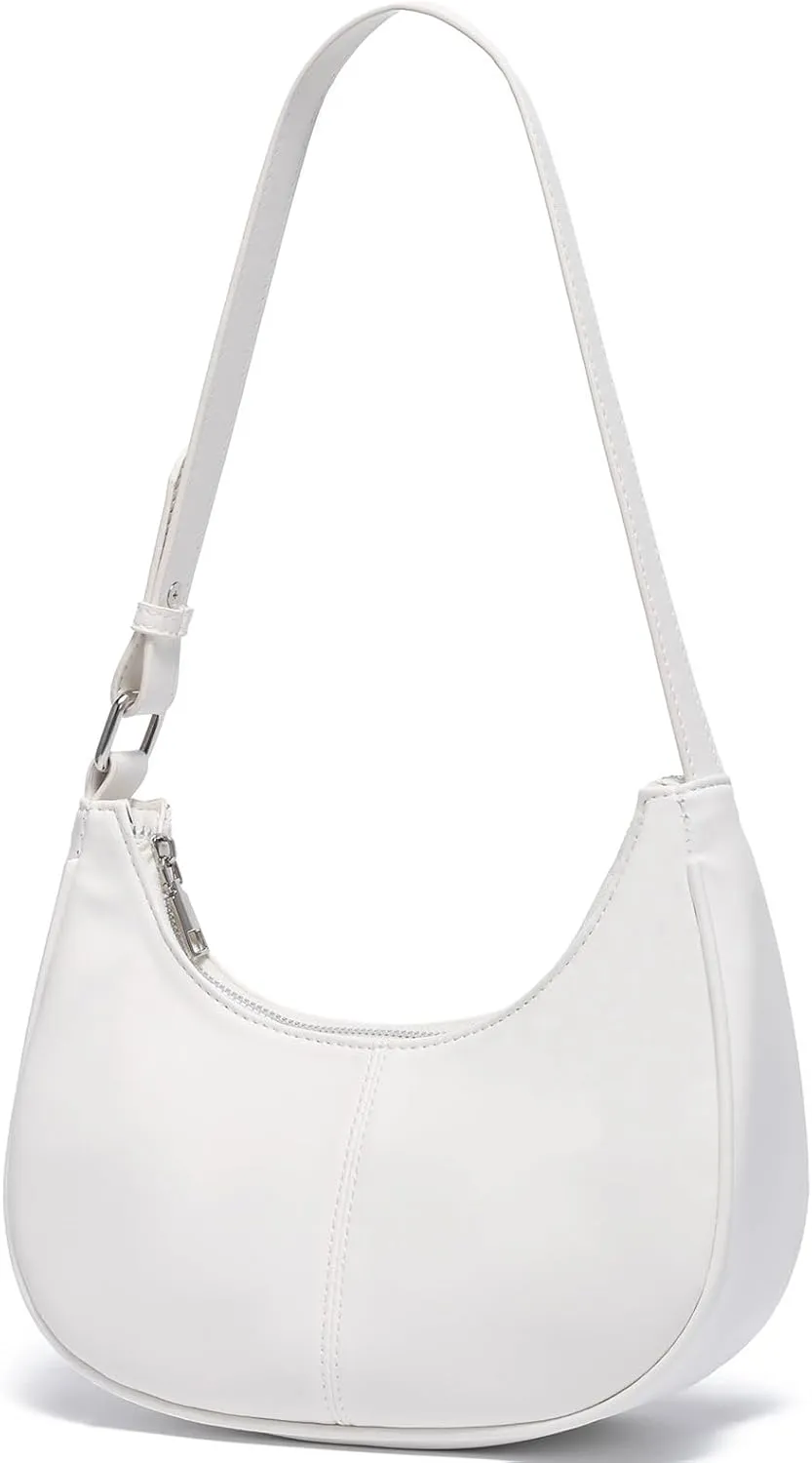YIKOEE Small Crescent Shoulder Bag for Women with Adjustable Strap