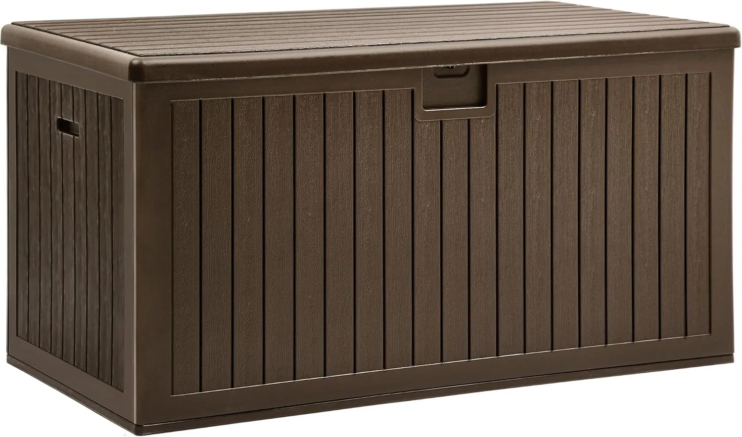 YITAHOME XXL 230 Gallon Large Deck Box,Outdoor Storage for Patio Furniture Cushions,Garden Tools with Flexible Divider,Waterproof,Lockable (Brown)
