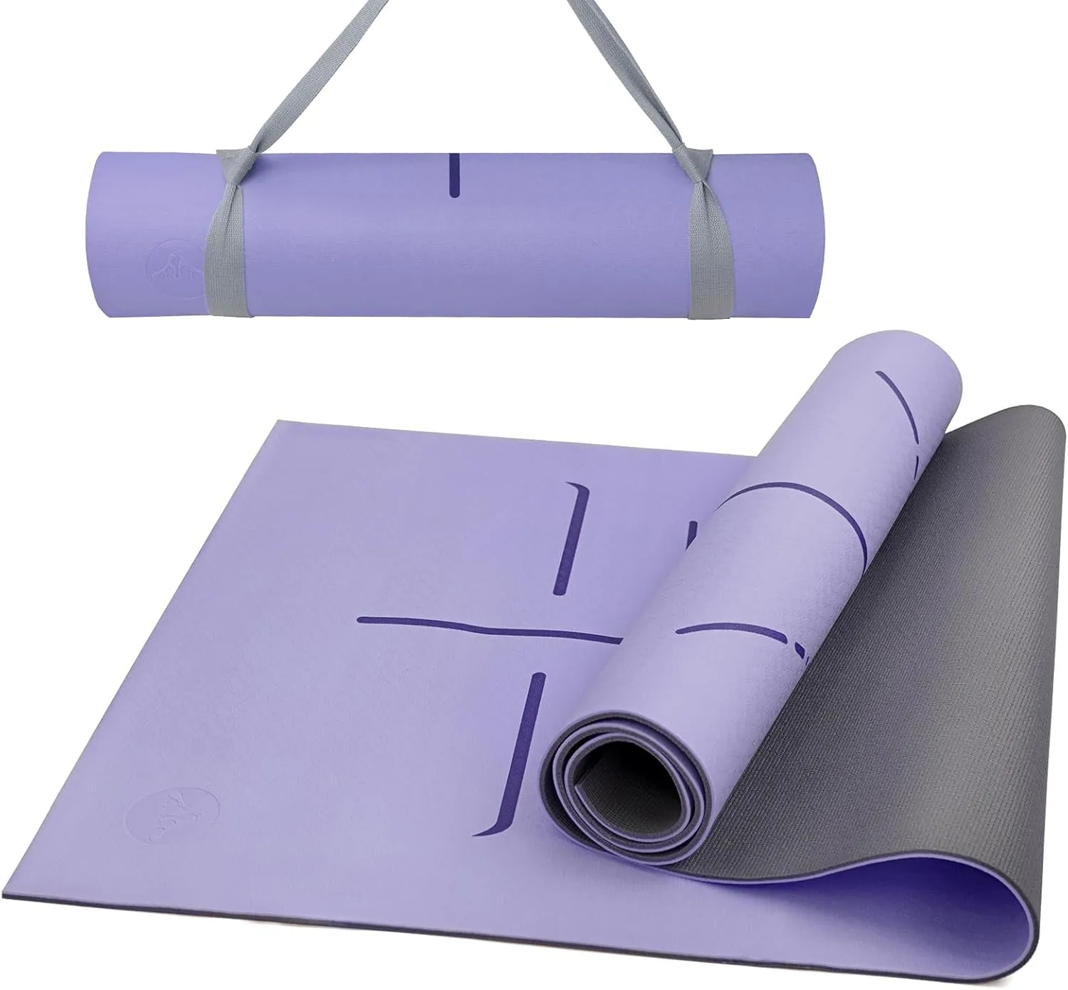 Yoga Mat Thick - Non Slip Workout Mat, Large Exercise Mat, Anti-Tear Exercise & Fitness Mat for Yoga, Pilates & Floor Workouts, Carry Strap Included