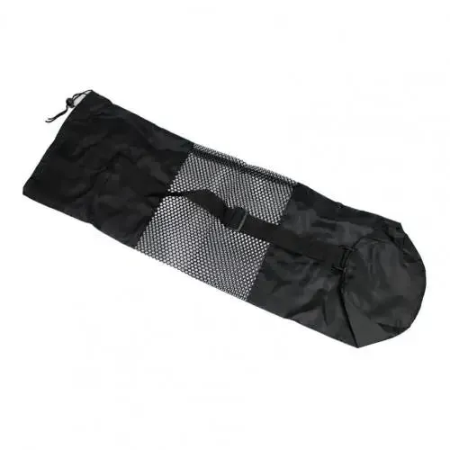 Yoga Pilates Mat Bag Adjustable Mesh Polyester Adjustable Strap Compressed Pouch