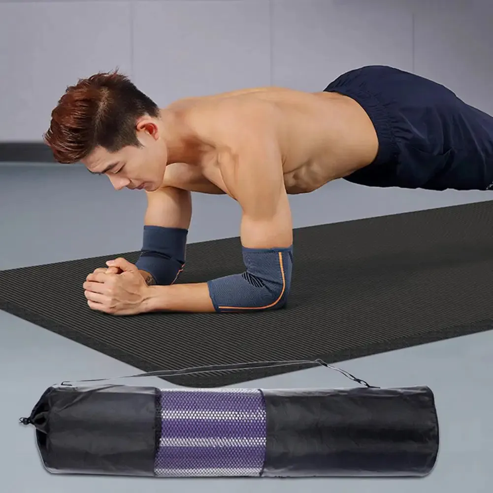 Yoga Pilates Mat Bag Adjustable Mesh Polyester Adjustable Strap Compressed Pouch