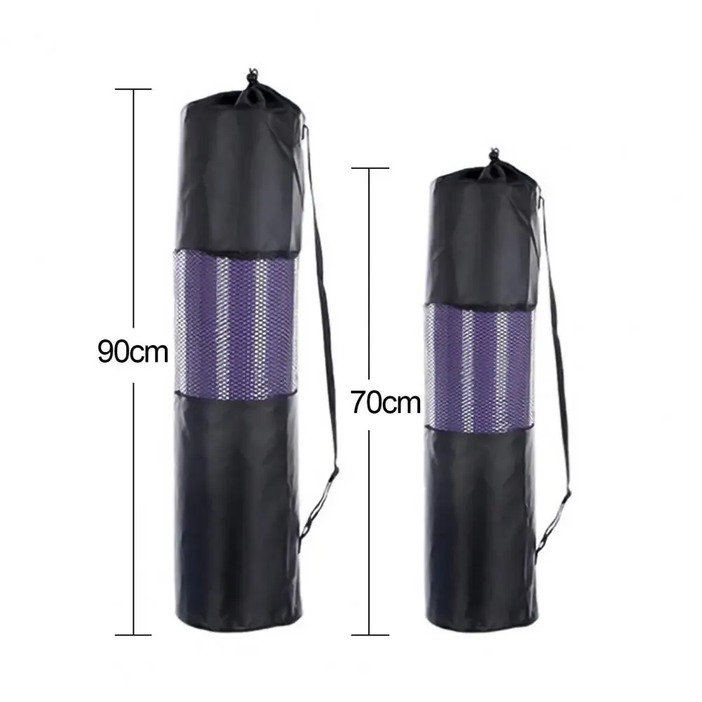 Yoga Pilates Mat Bag Adjustable Mesh Polyester Adjustable Strap Compressed Pouch
