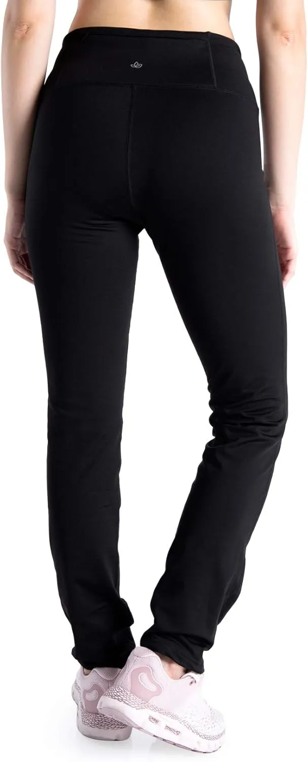 Yogipace 27"/29"/31"/33"/35"/37" Women's Fleece Lined Thermal Pants Yoga Straight Leg Winter Trousers