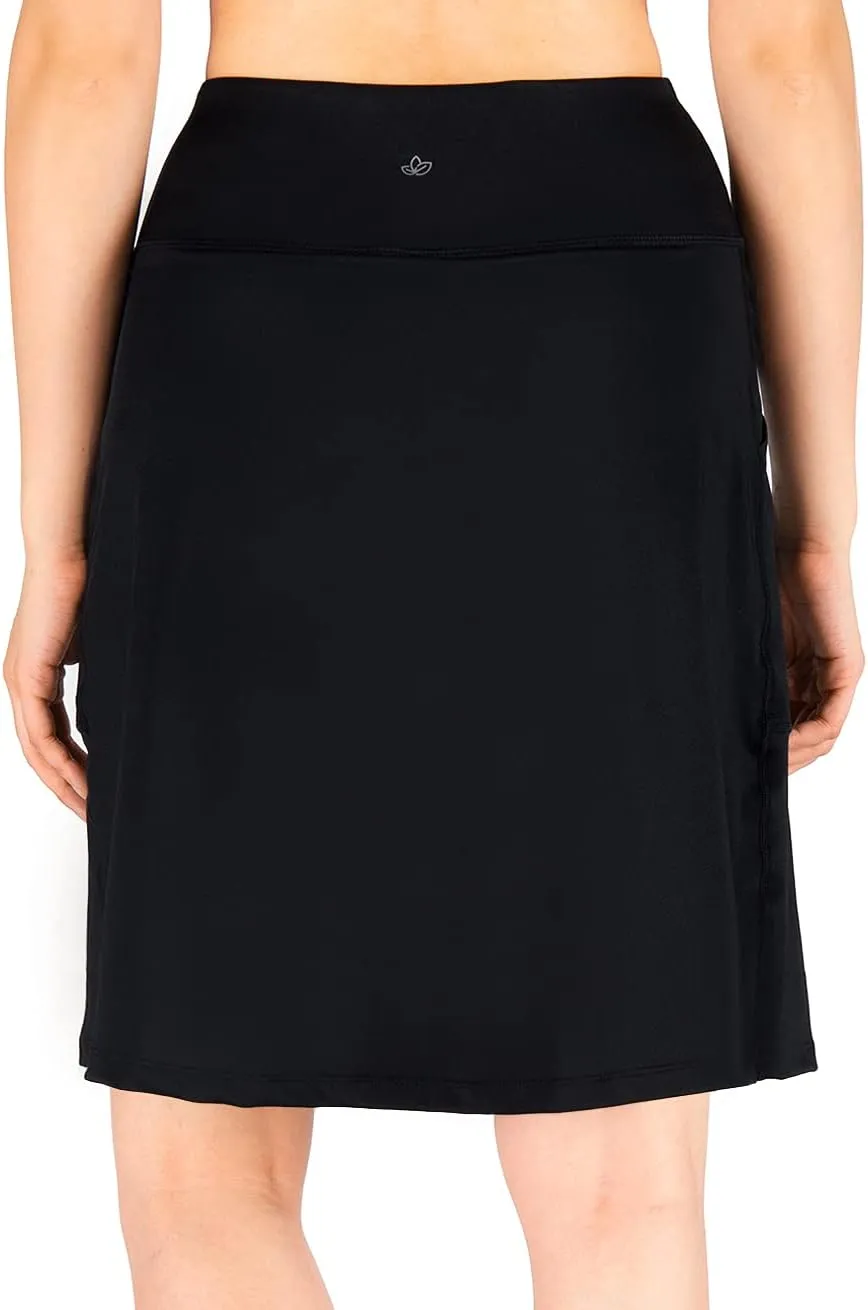 Yogipace Tall Women's UV Protection 20" Long Tennis Running Golf Cycling Skort Active Skirt Built-in Shorts